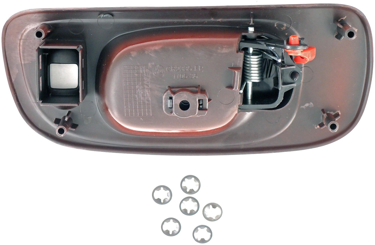 New Interior Door Handle Black Lever, Woodgrain Housing - Dorman 82092