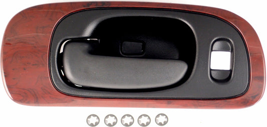 New Interior Door Handle Black Lever, Woodgrain Housing - Dorman 82093