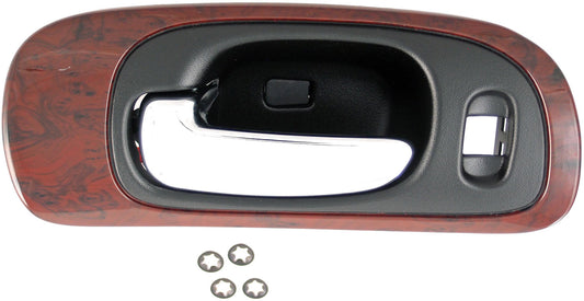 New Interior Door Handle Black Lever, Woodgrain Housing - Dorman 82094