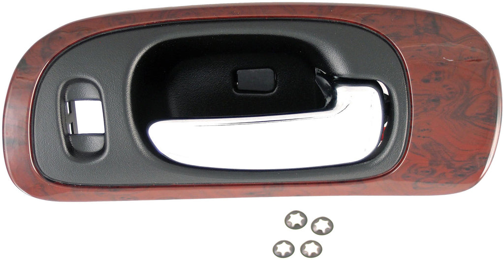 New Interior Door Handle Chrome Lever, Woodgrain Housing - Dorman 82095
