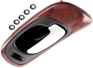 New Interior Door Handle Chrome Lever, Woodgrain Housing - Dorman 82095