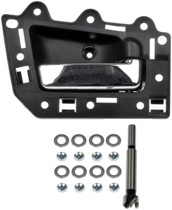 New Interior Door Handle Chrome Lever, Black Housing - Dorman 82156