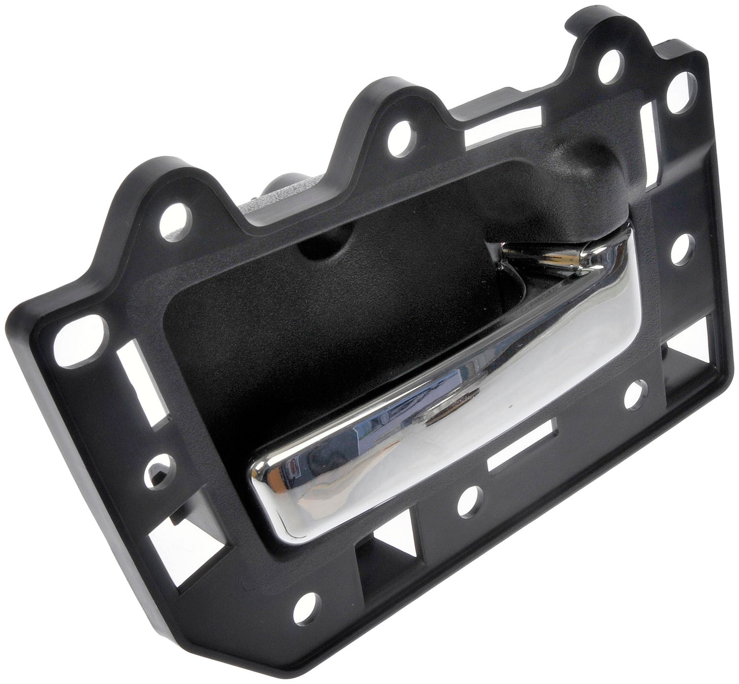 New Interior Door Handle Chrome Lever, Black Housing - Dorman 82156