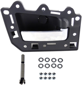 New Interior Door Handle Chrome Lever, Black Housing - Dorman 82161