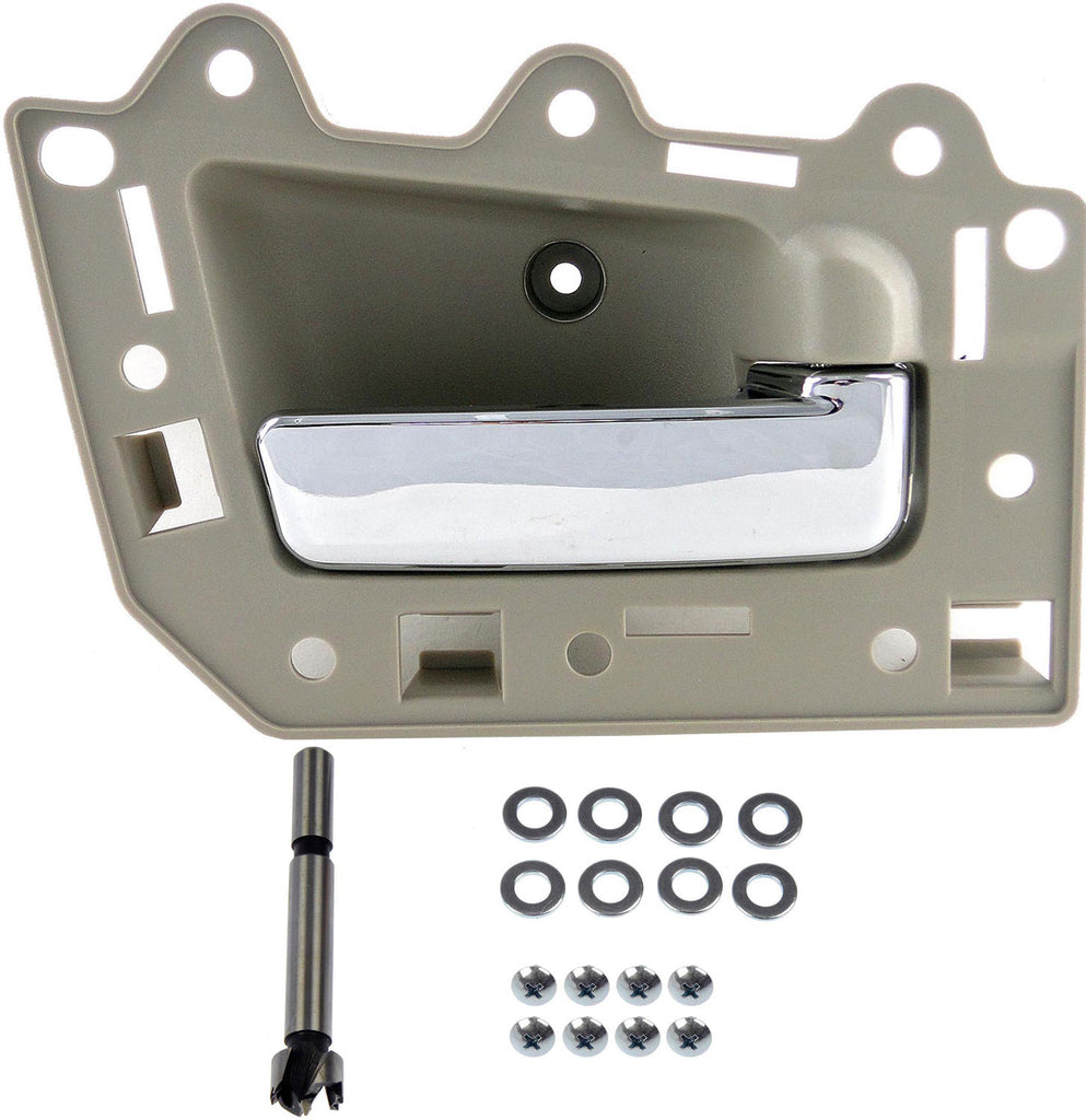 New Interior Door Handle Chrome Lever, Beige Housing - Dorman 82163