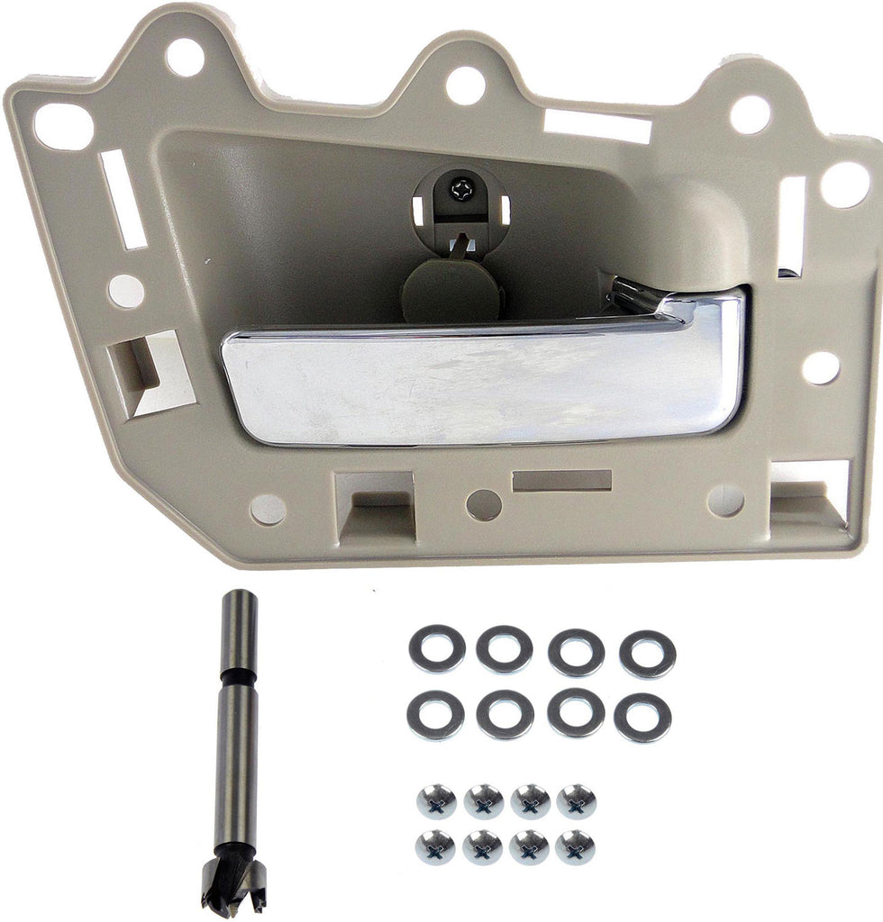 New Interior Door Handle Chrome Lever, Beige Housing - Dorman 82165