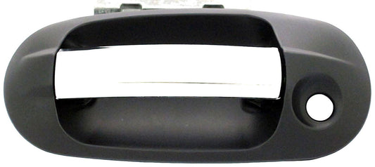 New Exterior Door Handle Front Left Chrome Lever, Black Housing - Dorman 82186
