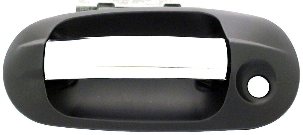 New Exterior Door Handle Front Left Chrome Lever, Black Housing - Dorman 82186
