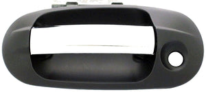 New Exterior Door Handle Front Left Chrome Lever, Black Housing - Dorman 82186
