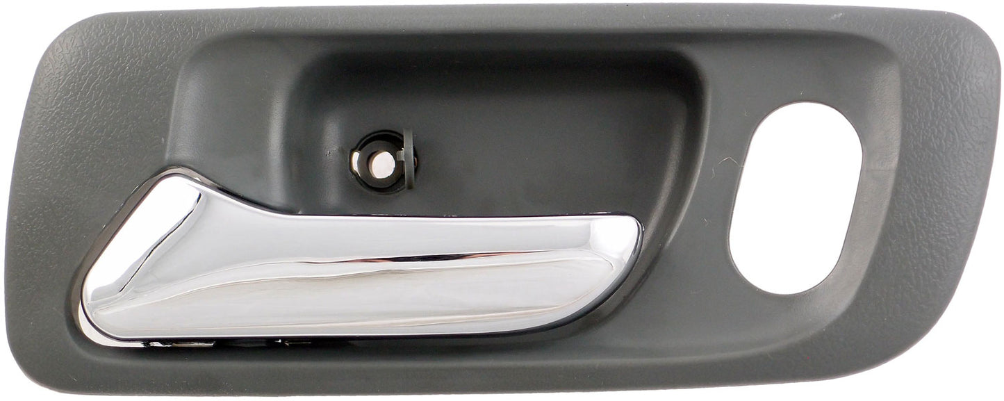 New Interior Door Handle Front Left Chrome + Green - Dorman 82242
