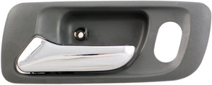 New Interior Door Handle Front Left Chrome + Green - Dorman 82242