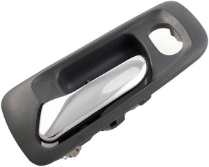 New Interior Door Handle Front Left Chrome + Green - Dorman 82242