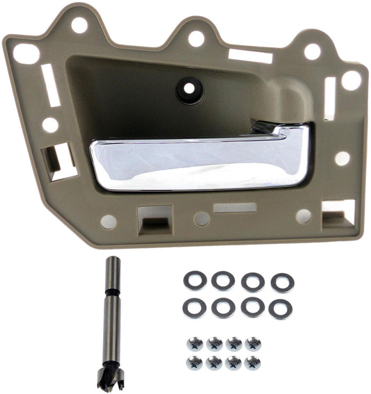 New Interior Door Handle Chrome Lever, Light Gray Housing - Dorman 82298