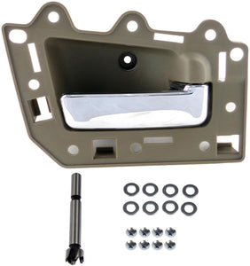 New Interior Door Handle Chrome Lever, Light Gray Housing - Dorman 82298