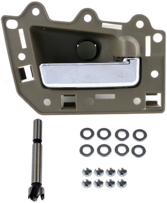 New Interior Door Handle Chrome Lever, Light Gray Housing - Dorman 82303
