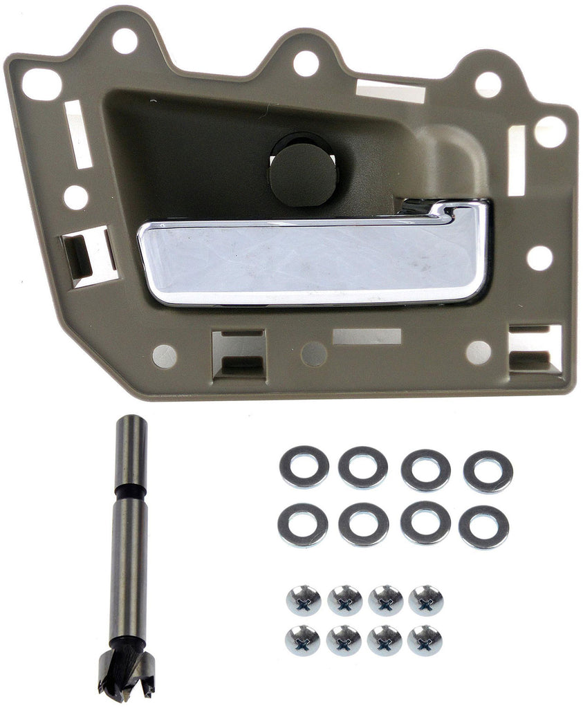 New Interior Door Handle Chrome Lever, Light Gray Housing - Dorman 82303
