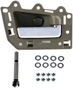 New Interior Door Handle Chrome Lever, Light Gray Housing - Dorman 82303