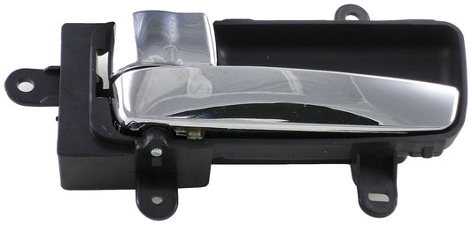 Left Black & Chrome Interior Door Handle (Front or Rear) (Dorman# 82334)