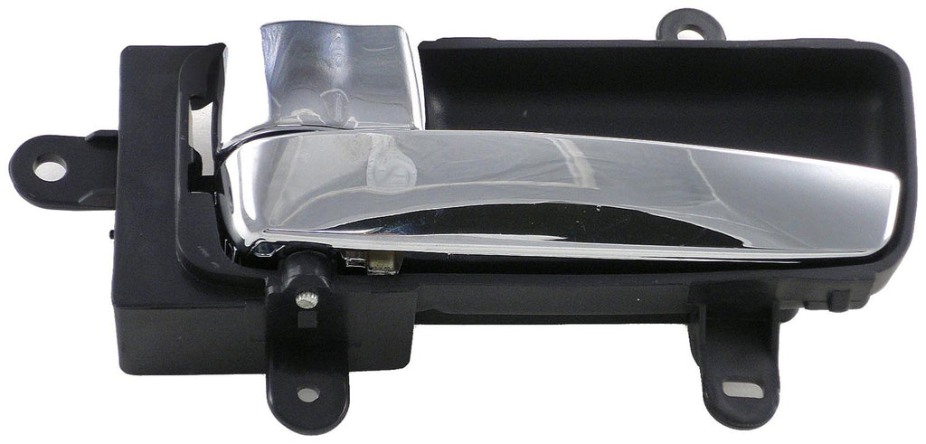 Left Black & Chrome Interior Door Handle (Front or Rear) (Dorman# 82334)
