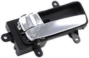 Left Black & Chrome Interior Door Handle (Front or Rear) (Dorman# 82334)