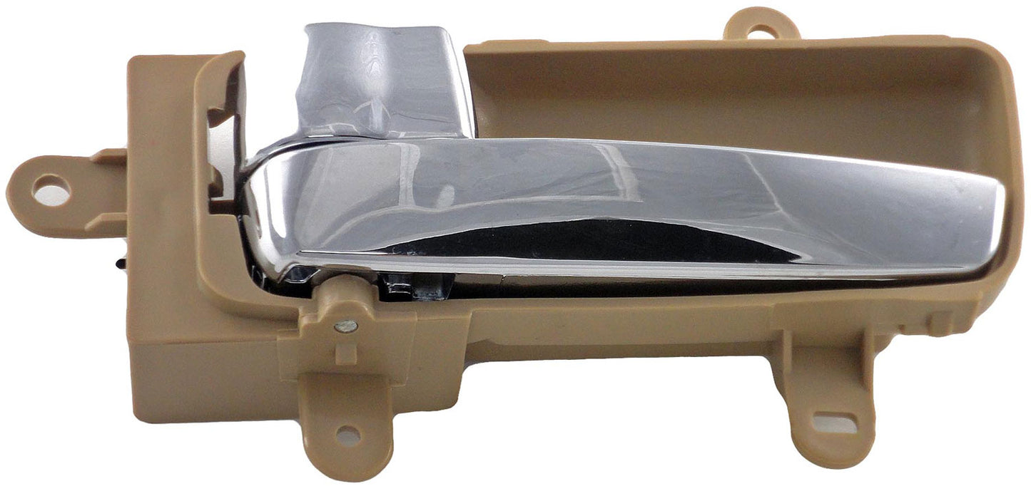 Left Beige & Chrome Interior Door Handle (Front or Rear) (Dorman# 82338)