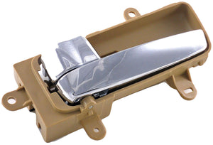 Left Beige & Chrome Interior Door Handle (Front or Rear) (Dorman# 82338)