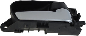 New Interior Door Handle Front Rear Right Chrome Lever Black Knob - Dorman 82387