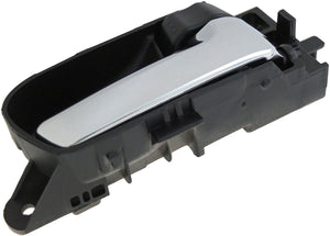 New Interior Door Handle Front Rear Right Chrome Lever Black Knob - Dorman 82387