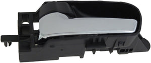 New Interior Door Handle Front Rear Left Chrome Lever Black Knob - Dorman 82388