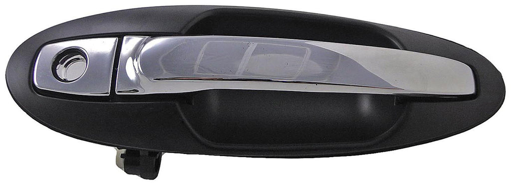 Front Left Chrome & Black Housing Exterior Door Handle (Dorman# 82420)