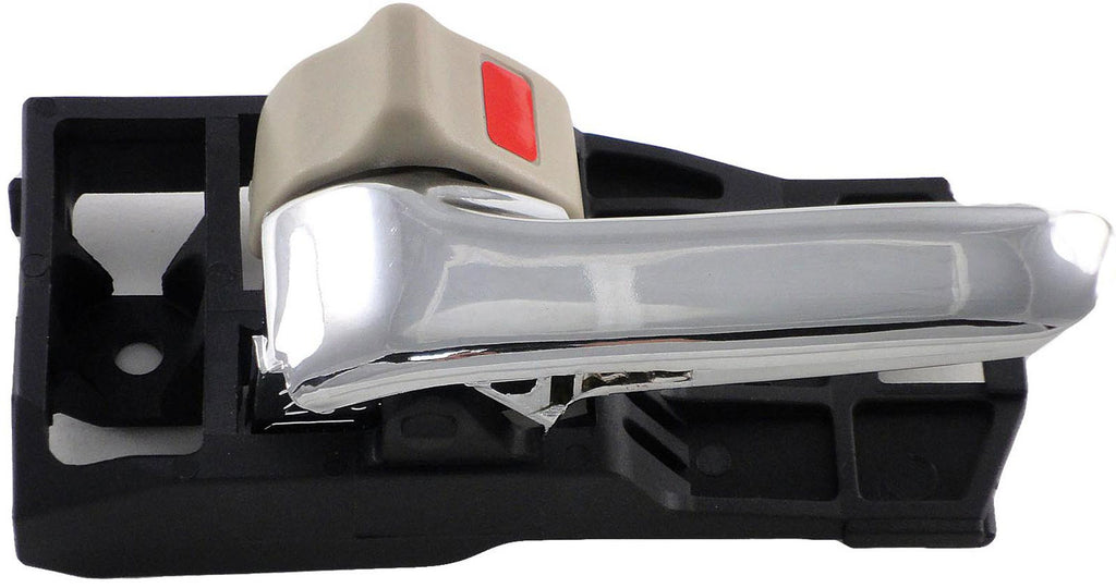 Left Beige & Chrome Interior Door Handle (Front or Rear) (Dorman# 82481)