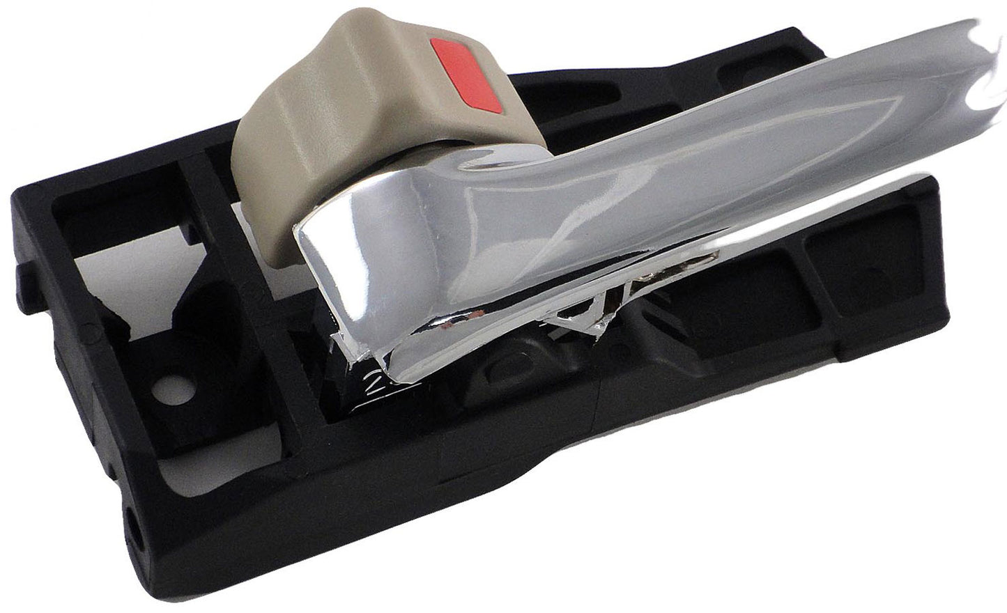 Left Beige & Chrome Interior Door Handle (Front or Rear) (Dorman# 82481)