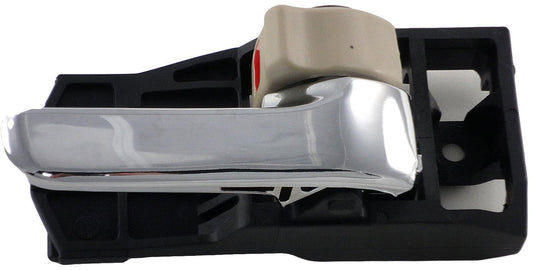 Right Beige & Chrome Interior Door Handle (Front or Rear) (Dorman# 82482)