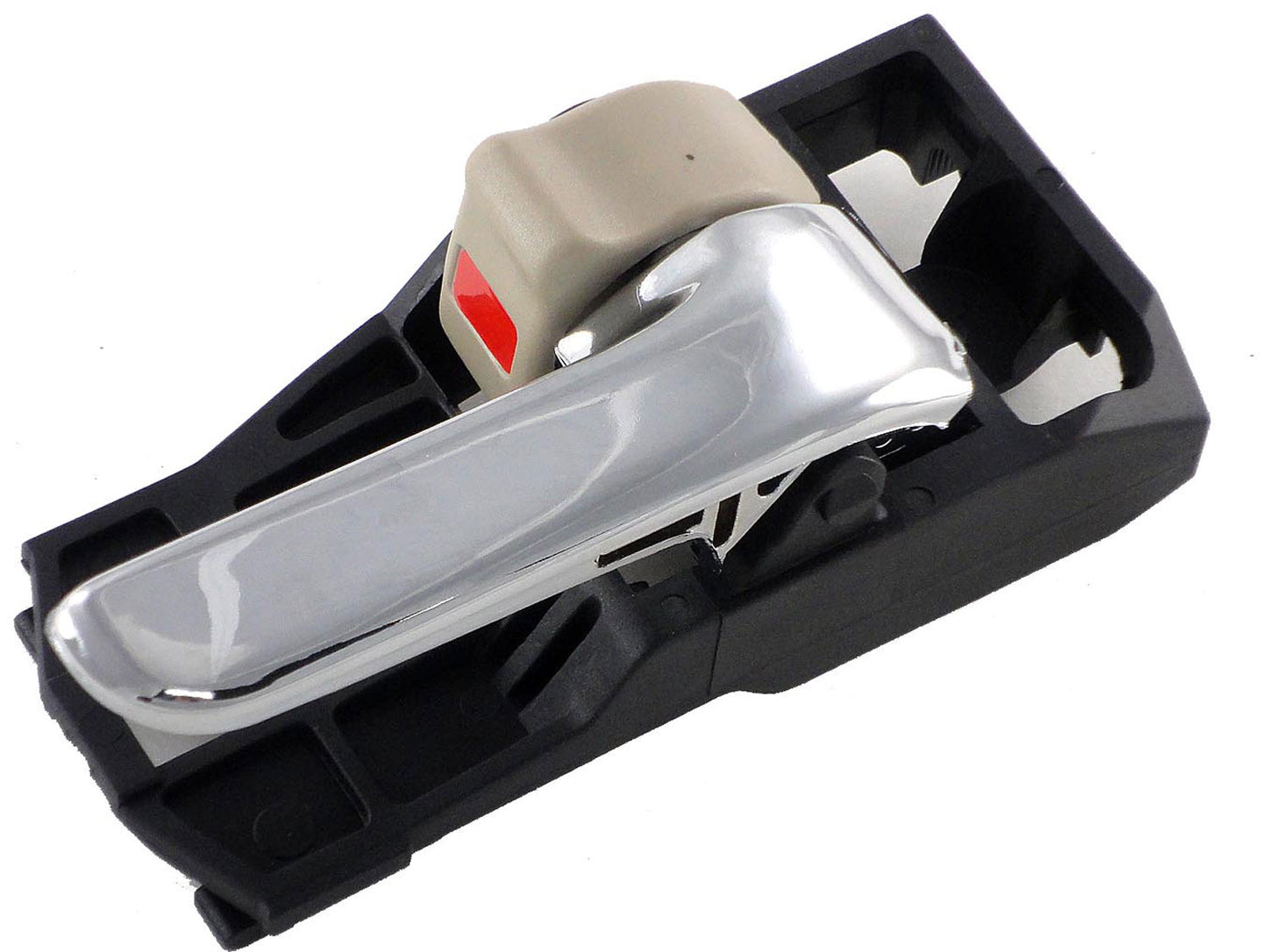 Right Beige & Chrome Interior Door Handle (Front or Rear) (Dorman# 82482)