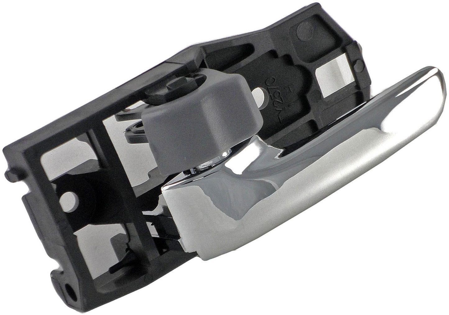 Left Gray & Chrome Interior Door Handle (Front or Rear) (Dorman# 82483)