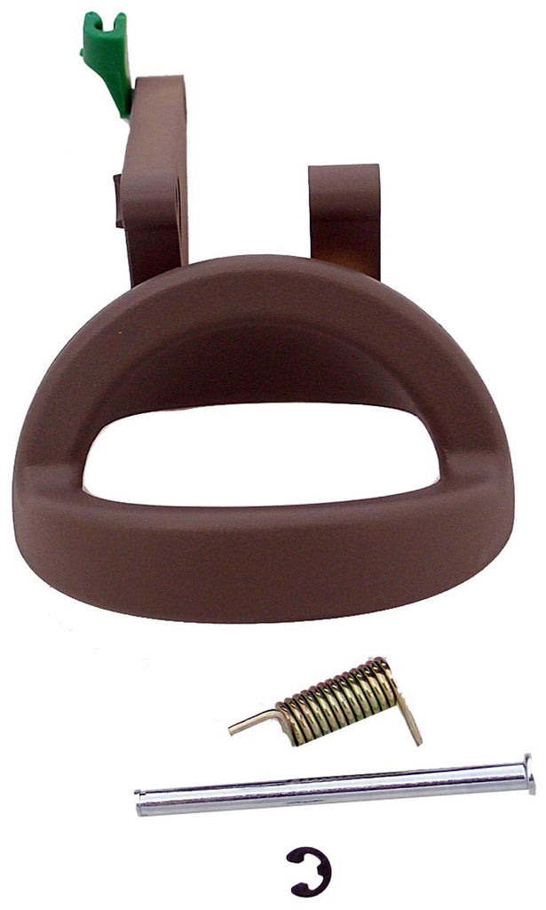 New Interior Door Handle Chrome Lever, Taupe Housing - Dorman 82510