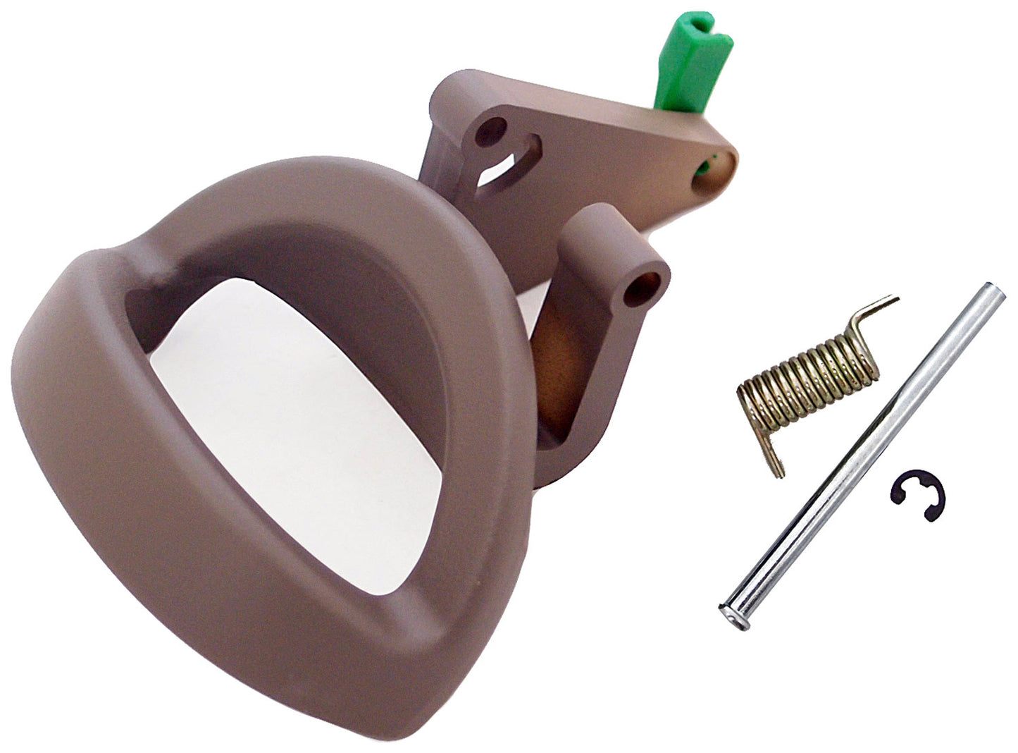 New Interior Door Handle Chrome Lever, Taupe Housing - Dorman 82510
