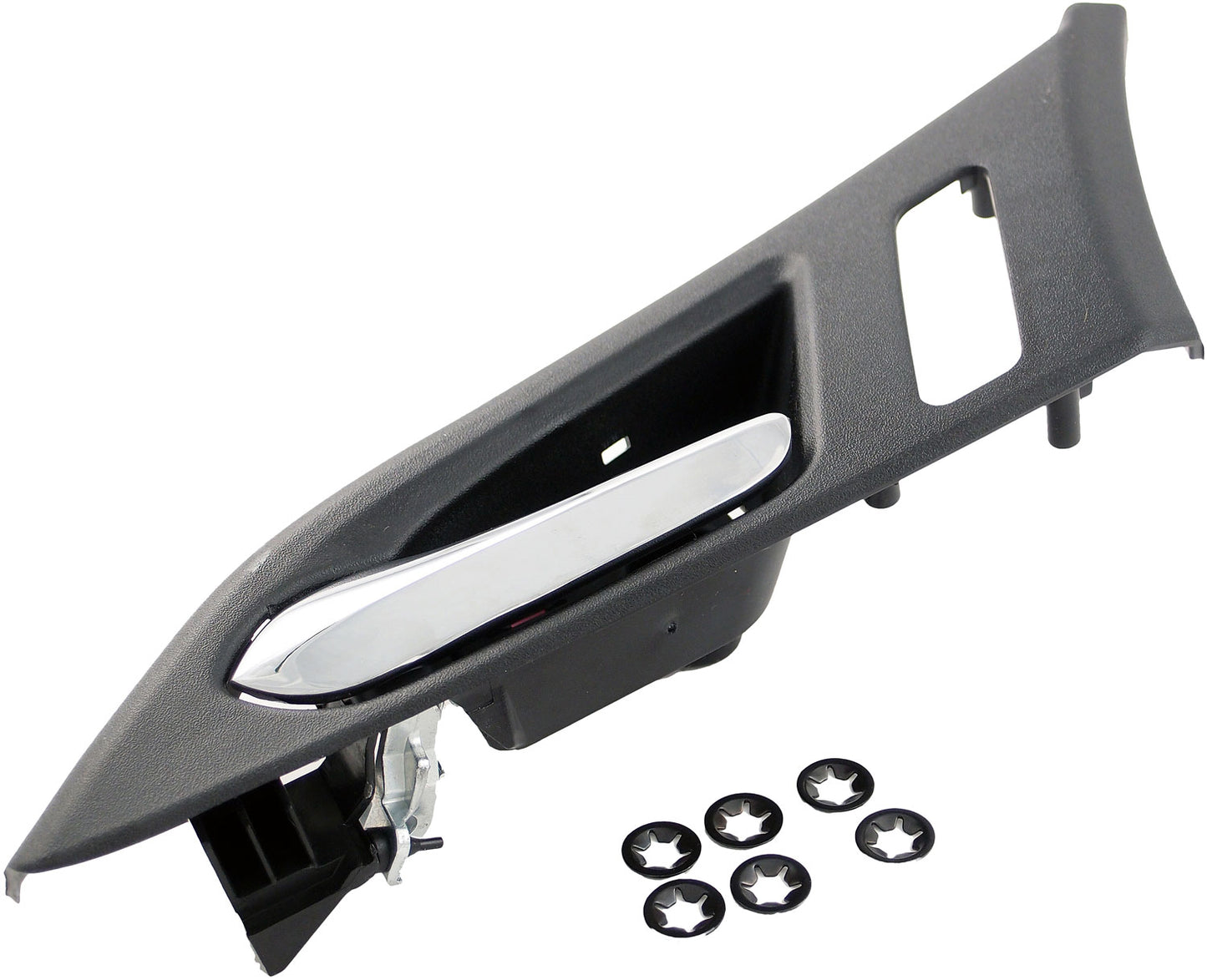 New Interior Door Handle Black/Chrome, Sedan, wo/Memory - Dorman 82521