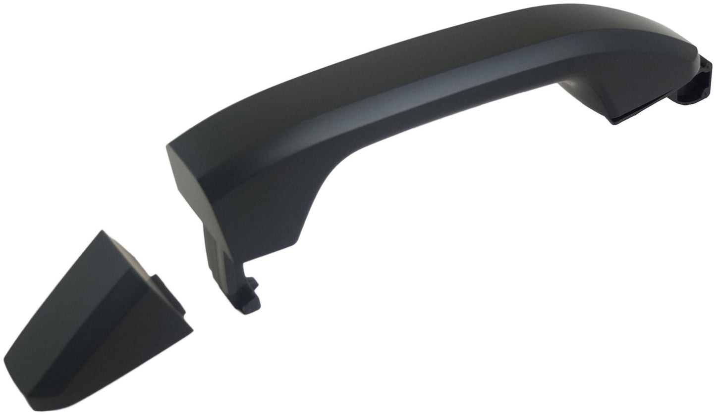 Ext Door Handle Front Right w/o Keyhole & Passive Entry Smooth Black - 82536