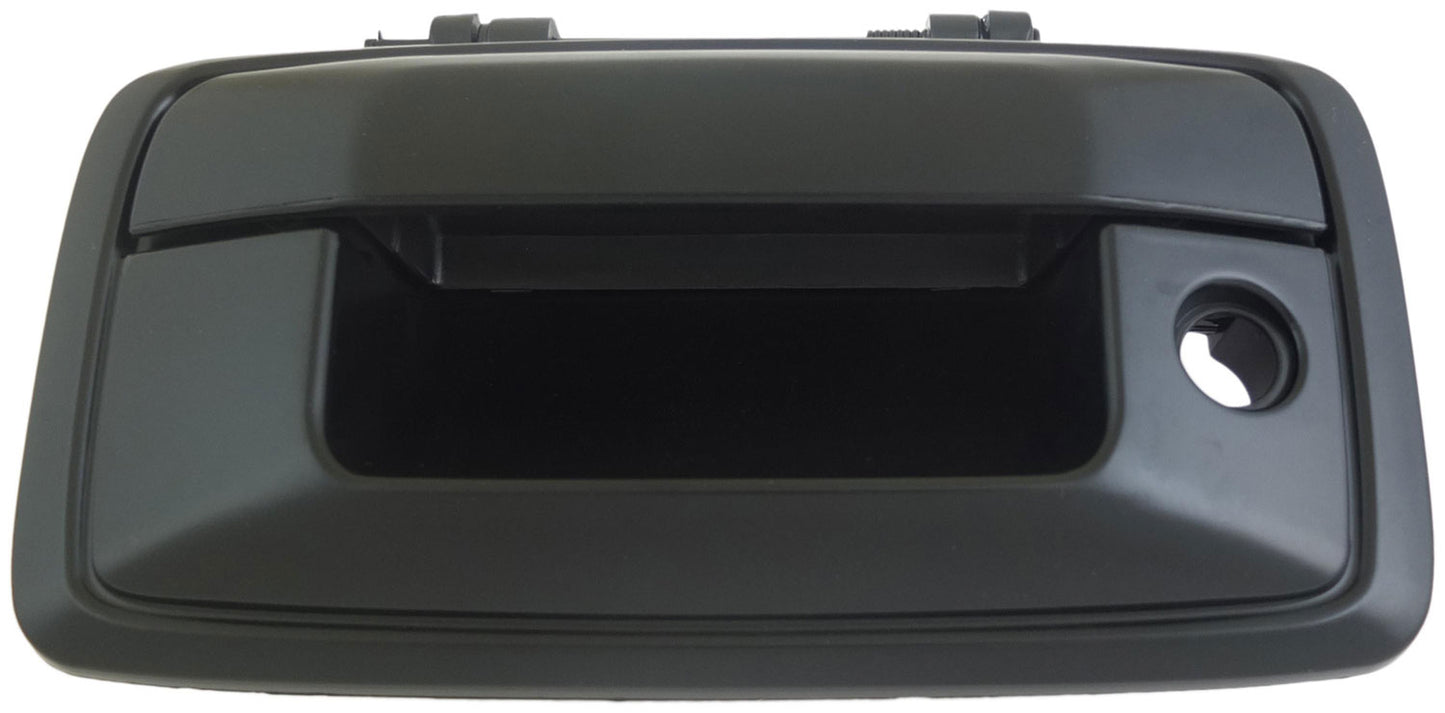 Tailgate Handle Tailgate Without Camera w/ Keyhole Smooth Black - Dorman# 82544