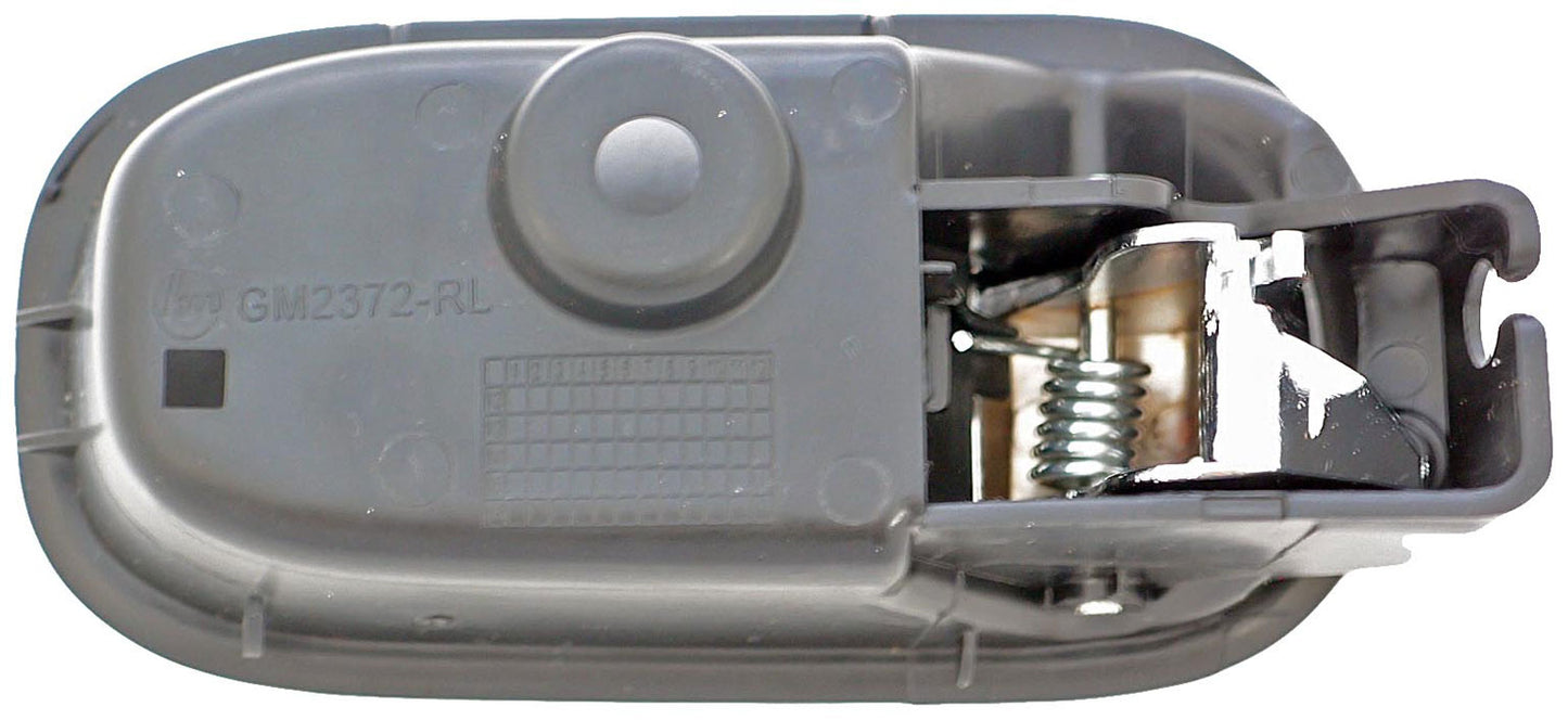 New Interior Door Handle, Rear Left, Chrome Lever Black Housing - Dorman 82633