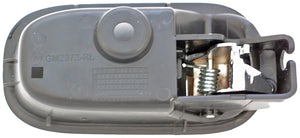 New Interior Door Handle, Rear Left, Chrome Lever Black Housing - Dorman 82633