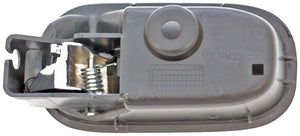 New Interior Door Handle, Rear Right, Chrome Lever Black Housing - Dorman 82634