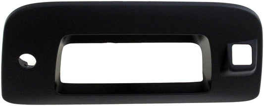 Tailgate Handle Smooth Black Tailgate Bezel w/ Keyhole & Camera Hole - 82777