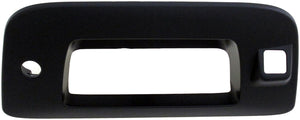 Tailgate Handle Smooth Black Tailgate Bezel w/ Keyhole & Camera Hole - 82777