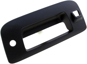 Tailgate Handle Smooth Black Tailgate Bezel w/ Keyhole & Camera Hole - 82777