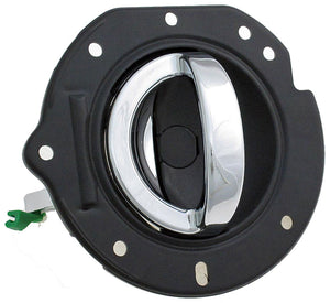 New Left Interior Door Handle (Front or Rear) Black & Chrome - Dorman 84007