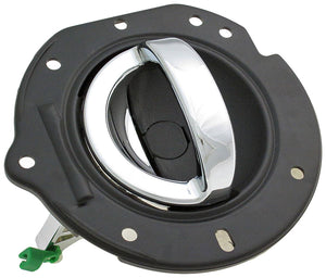 New Left Interior Door Handle (Front or Rear) Black & Chrome - Dorman 84007