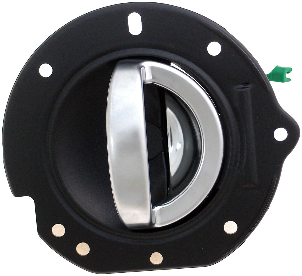 New Left Interior Door Handle - Black w/ Satin Chrome Handle - Dorman 84009