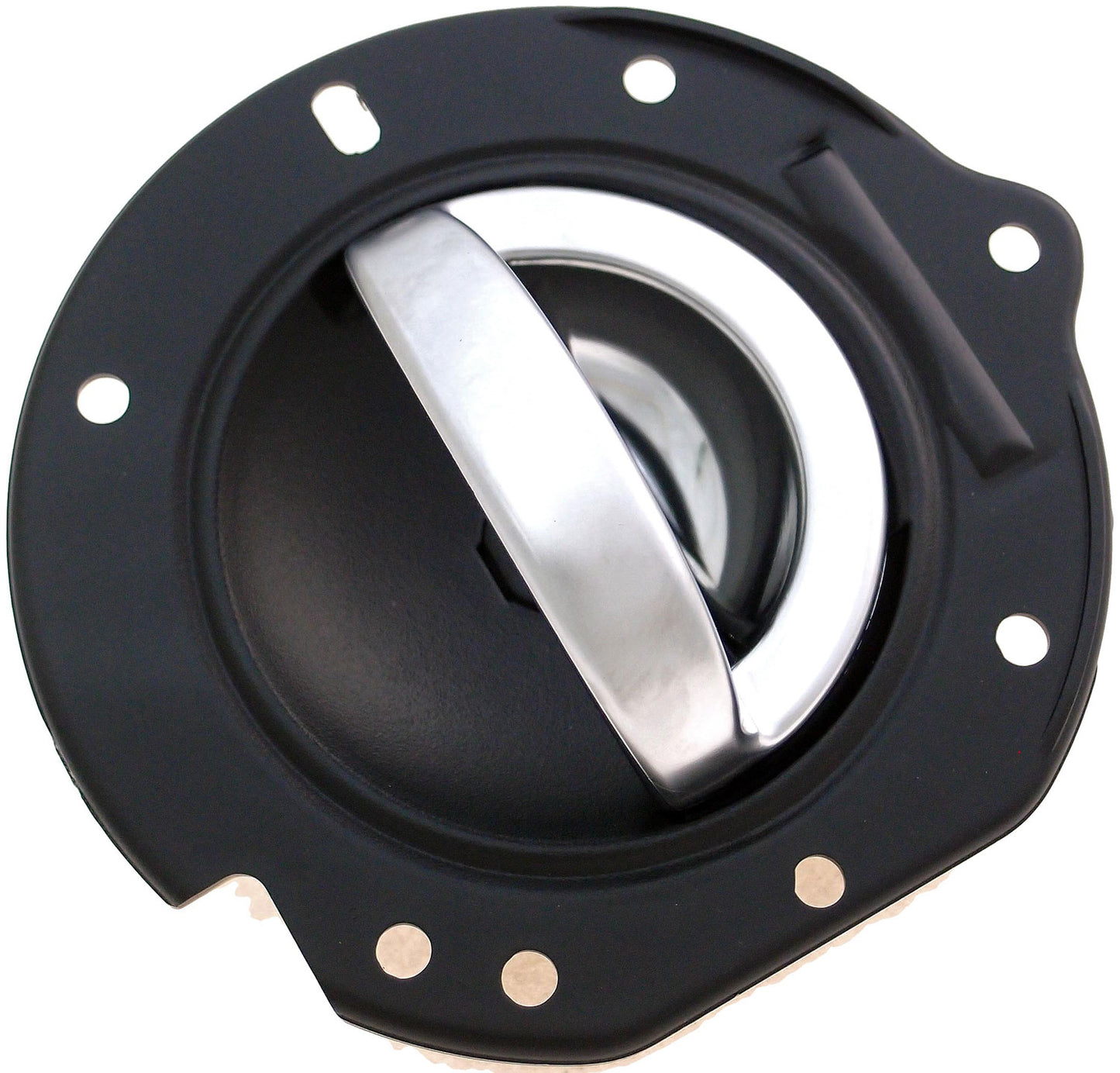 New Left Interior Door Handle - Black w/ Satin Chrome Handle - Dorman 84009